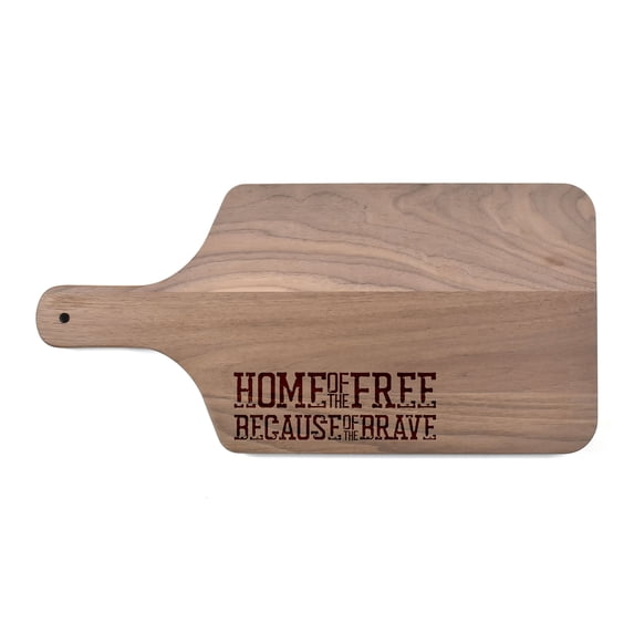 Creative Products Because of the Brave 17 x 8 Walnut Paddle Cutting Board
