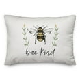 thumbnail image 1 of Creative Products Bee Kind Flowers 20 x 14 Spun Poly Pillow, 1 of 3