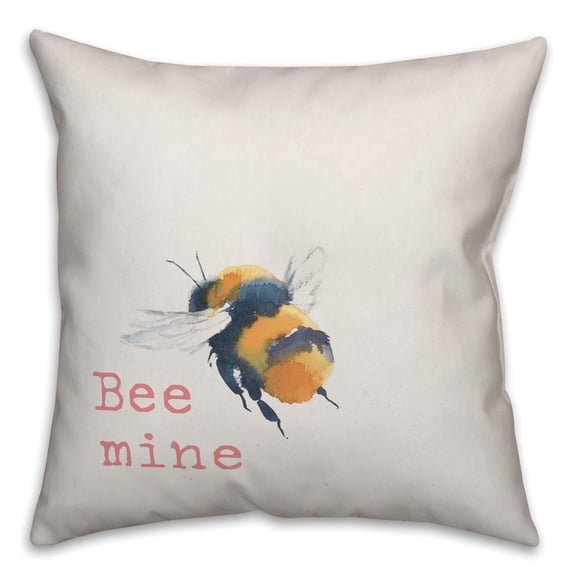 Creative Products Bee Mine 16x16 Spun Poly Pillow