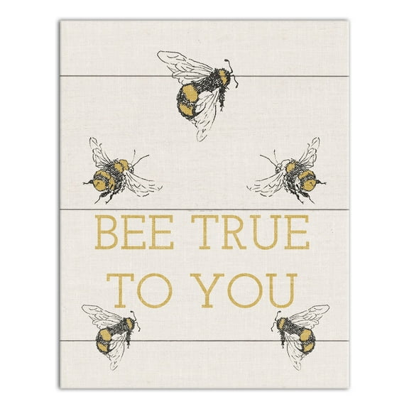 Creative Products Bee True To You 11 x 14 Canvas Wall Art