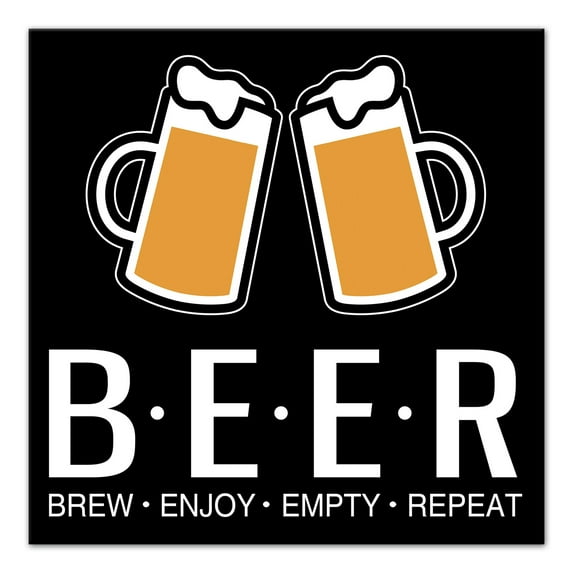 Creative Products Beer Acronym 12x12 Canvas Wall Art