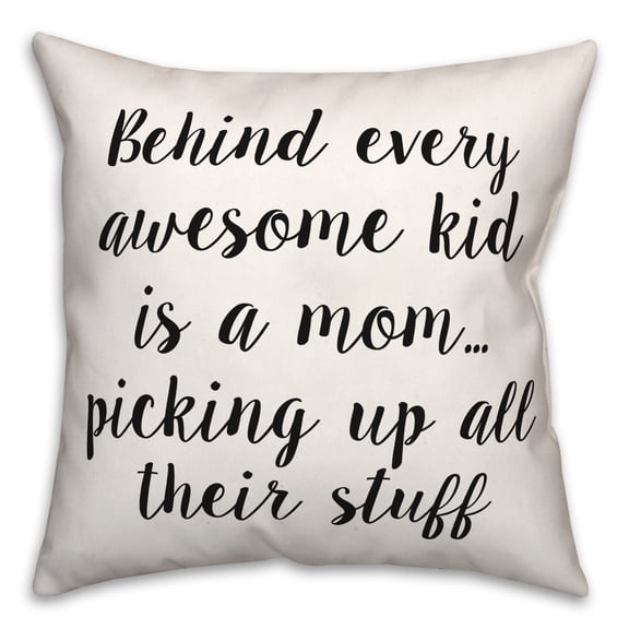 Creative Products Behind Every Awesome Kid 18x18 Spun Poly Pillow