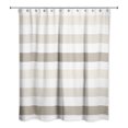 thumbnail image 1 of Creative Products Beige Chunky Stripes 71x74 Shower Curtain, 1 of 7
