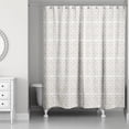 thumbnail image 1 of Creative Products Beige Tile Pattern 71x74 Shower Curtain, 1 of 1