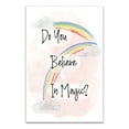thumbnail image 1 of Creative Products Believe In Magic Rainbows 12x18 Canvas Wall Art, 1 of 5