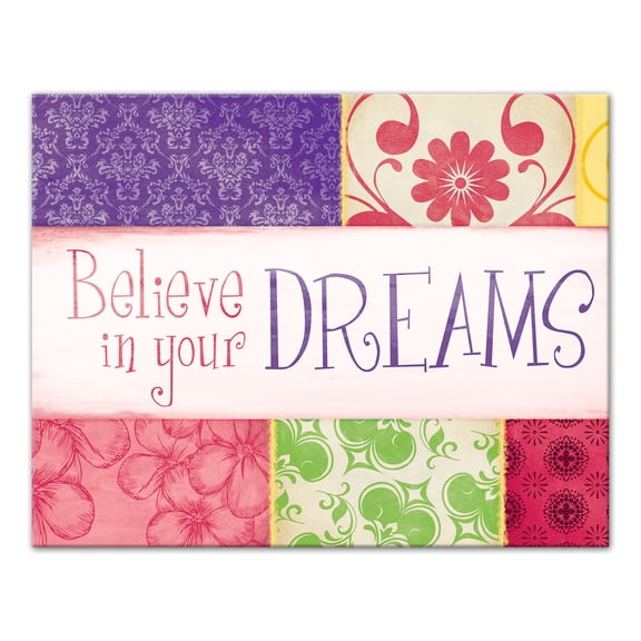 Creative Products Believe In Your Dreams 14x11 Canvas Wall Art