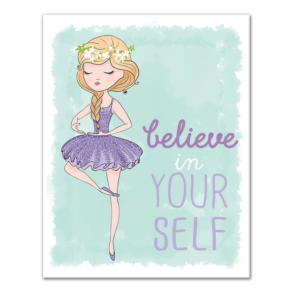 Creative Products Believe In Yourself 11x14 Canvas Wall Art