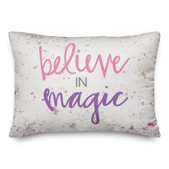 Creative Products Believe in Magic 14x20 Spun Poly Pillow