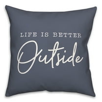 Creative Products Better Outside Blue 18 x 18 Indoor / Outdoor Pillow