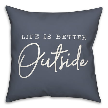 Creative Products Better Outside Blue 18 x 18 Indoor / Outdoor Pillow