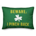 thumbnail image 1 of Creative Products Beware: I Pinch Back 14 x 20 Spun Poly Pillow, 1 of 3