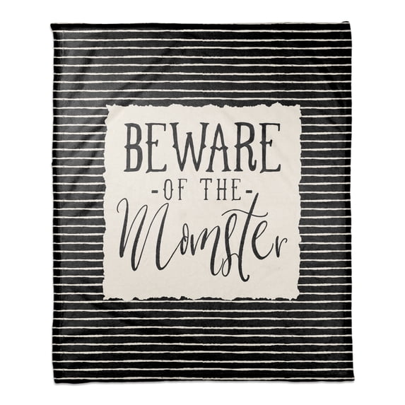 Creative Products Beware of the Momster 50x60 Coral Fleece Blanket