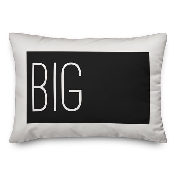 Creative Products Big Typography 14x20 Spun Poly Pillow