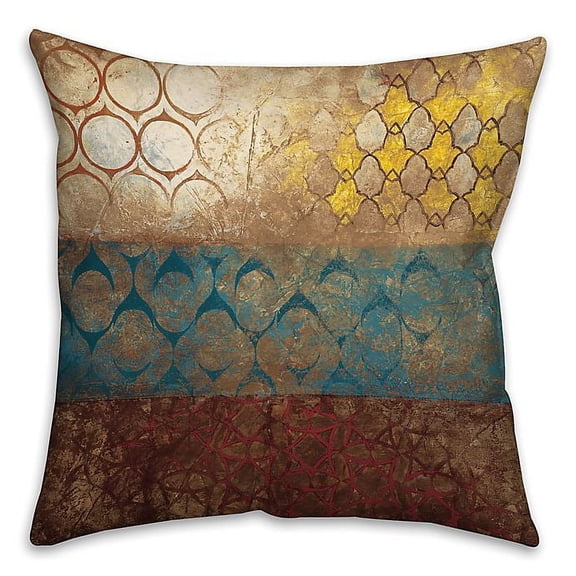 Creative Products Big World Patterns Spun Polyester Throw Pillow - 18x18