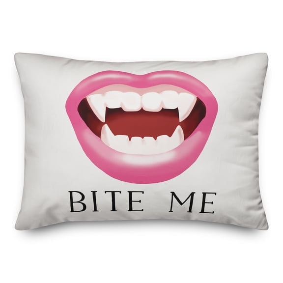 Creative Products Bite Me Vampire 20 x 14 Spun Poly Pillow