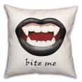 thumbnail image 1 of Creative Products Bite Me Vampire Mouth 18x18 Spun Poly Pillow, 1 of 3