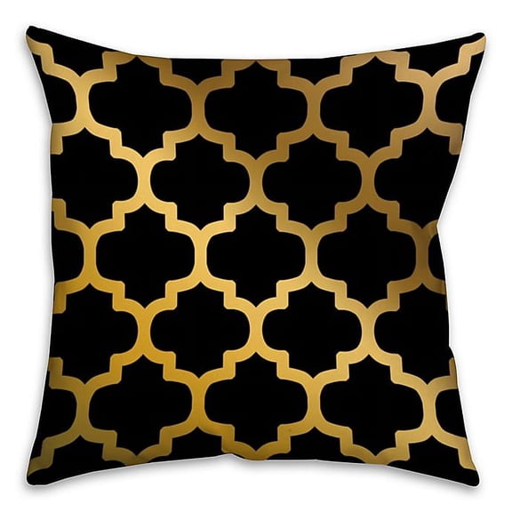 Creative Products Bits Of Gold Spun Polyester Throw Pillow - 18x18