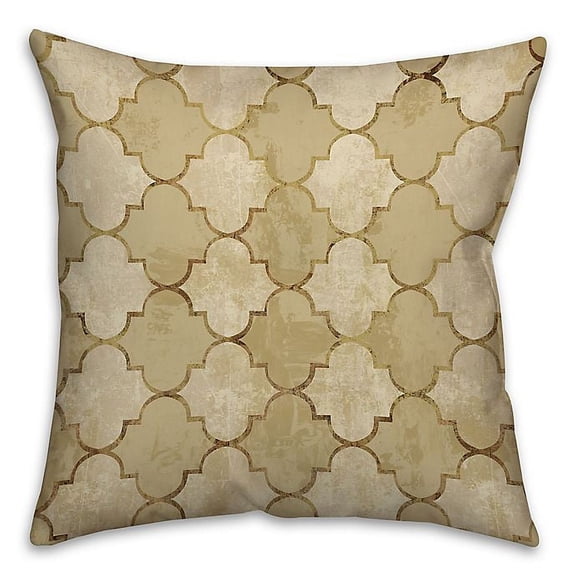 Creative Products Bits of Gold Spun Polyester Throw Pillow - 18x18