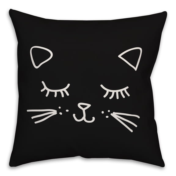 Creative Products Black Cat Legend 18x18 Spun Poly Pillow