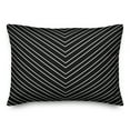 thumbnail image 1 of Creative Products Black Chevron 14x20 Spun Poly Pillow, 1 of 2