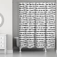 thumbnail image 1 of Creative Products Black Painted Strokes  71x74 Shower Curtain, 1 of 2