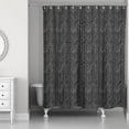 thumbnail image 1 of Creative Products Black Soft Chevron  71x74 Shower Curtain, 1 of 7