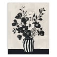 thumbnail image 1 of Creative Products Black and Cream Flowers 24 x 30 Canvas Wall Art, 1 of 5