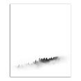 thumbnail image 1 of Creative Products Black and White Foggy Trees 20x24 Canvas Wall Art, 1 of 5