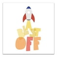 thumbnail image 1 of Creative Products Blast Off Rocket Ship 20x20 Canvas Wall Art, 1 of 5