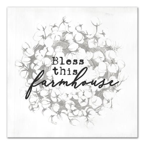 Creative Products Bless This Farmhouse 20x20 Canvas Wall Art