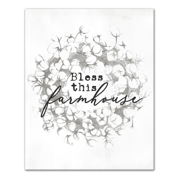 Creative Products Bless this Farmhouse 16x20 Canvas Wall Art