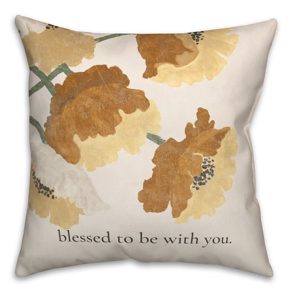 Creative Products Blessed To Be With You 20 x 20 Spun Poly Pillow
