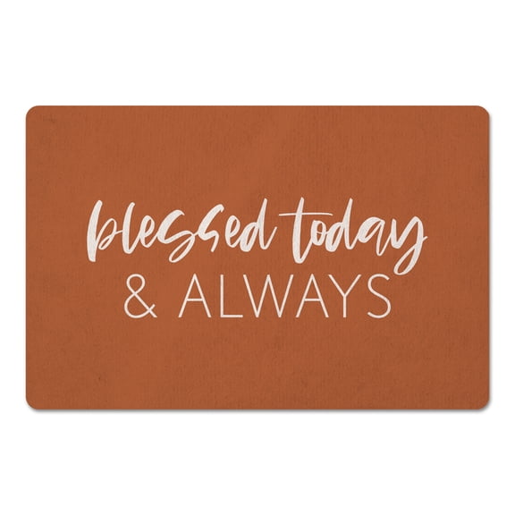 Creative Products Blessed Today And Always Copper 27x18 Floor Mat