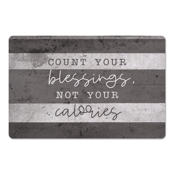 Creative Products Blessings Not Calories 27x18 Floor Mat