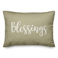thumbnail image 1 of Creative Products Blessings in Beige 14 x 20 Spun Poly Pillow, 1 of 3