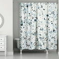 thumbnail image 1 of Creative Products Blue And Navy Speckles 71 x 74 Shower Curtain, 1 of 2
