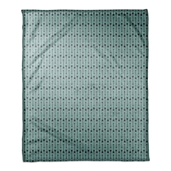 Creative Products Blue Arrows Pattern 50x60 Coral Fleece Blanket