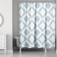 thumbnail image 1 of Creative Products Blue Aztec 71x74 Shower Curtain, 1 of 2