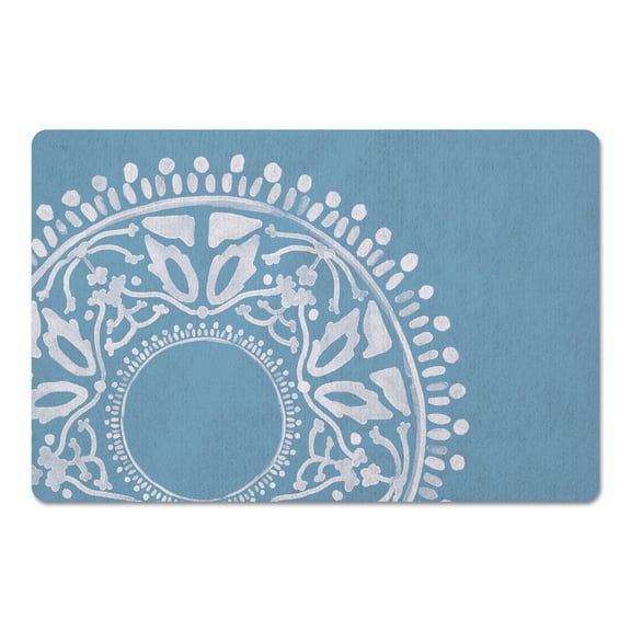Creative Products Blue Boho Circle 18 x 27 Floor Mat