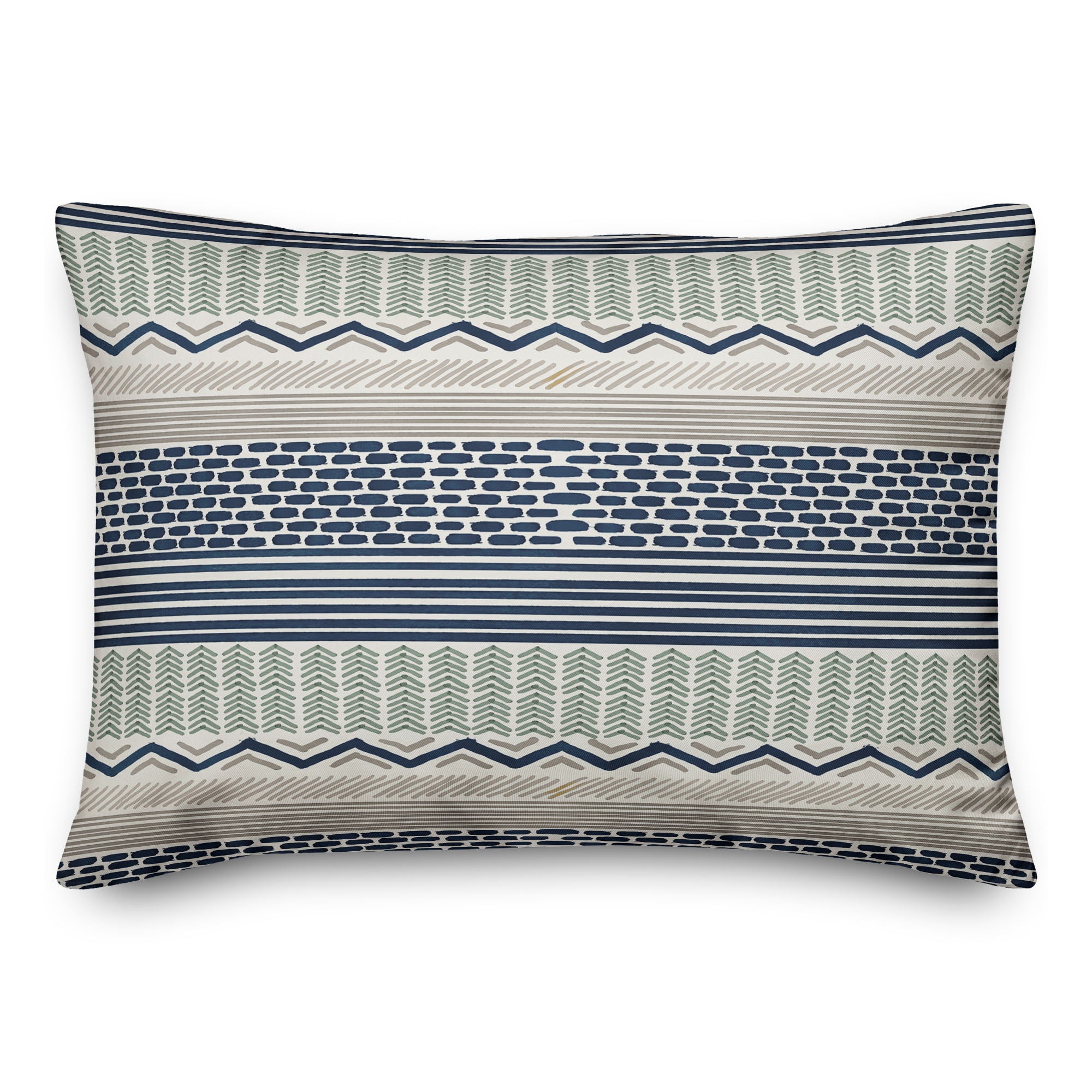 Creative Products Blue Boho Pattern 14x20 Indoor / Outdoor Pillow