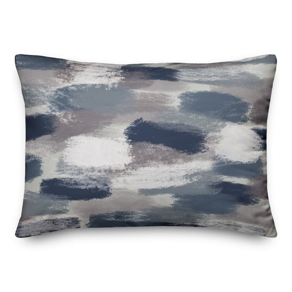 Creative Products Blue Brushstroke Pattern 14x20 Indoor / Outdoor Pillow