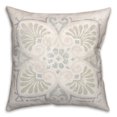 thumbnail image 1 of Creative Products Blue Cream Medallion 18x18 Spun Poly Pillow, 1 of 2