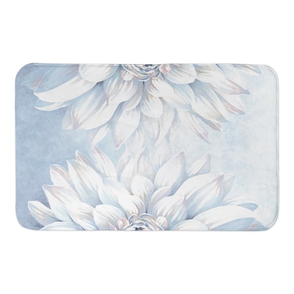 Creative Products Blue Dahlia Mirror 34x21 Bath Mat