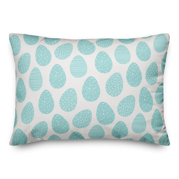 Creative Products Blue Easter Egg Pattern 14x20 Spun Poly Pillow