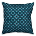 thumbnail image 1 of Creative Products Blue Floral Squares 16x16 Spun Poly Pillow, 1 of 2