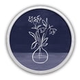 thumbnail image 1 of Creative Products Blue Floral Still Life II 20 x 20 Round White Framed Print, 1 of 5