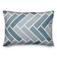 thumbnail image 1 of Creative Products Blue Modern Geo Rectangles 14x20 Indoor / Outdoor Pillow, 1 of 3