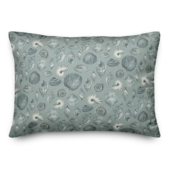 Creative Products Blue Multi Shell on Blue 20 x 14 Spun Poly Pillow