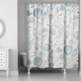 thumbnail image 1 of Creative Products Blue Multi Shell on Blush 71x74 Shower Curtain, 1 of 2