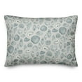 thumbnail image 1 of Creative Products Blue Multi Shell on Gray 20 x 14 Spun Poly Pillow, 1 of 2